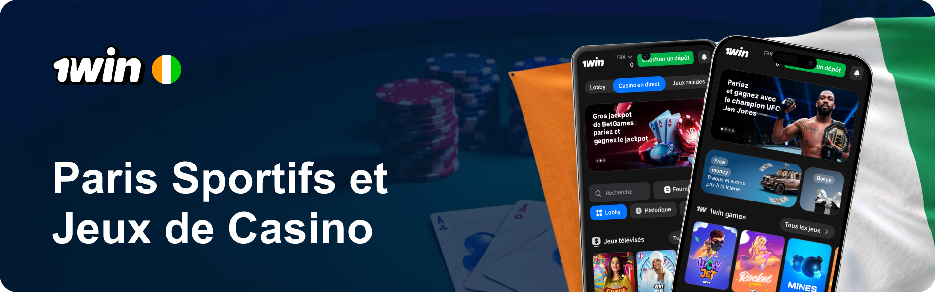 1Win Côte d’Ivoire : Paris Sportifs et Jeux de Casino